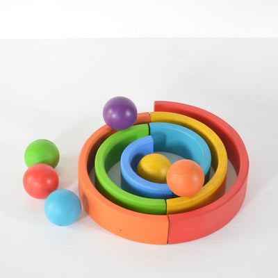 Rainbow Color Wooden balls