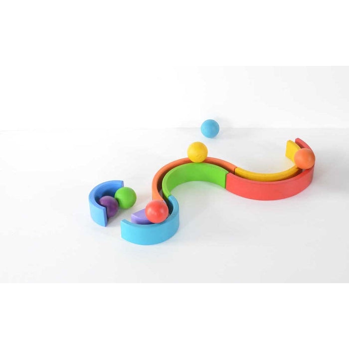 Rainbow Color Wooden balls