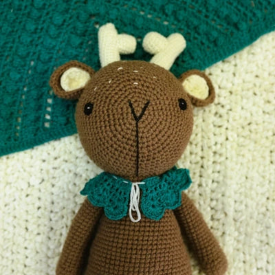 Handmade Amigurumi Cuddles Soft Toy- The Deer