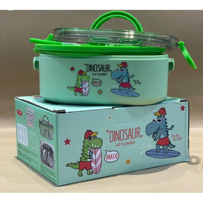 Dino Lunch Box with One Compartment - Assorted Colours