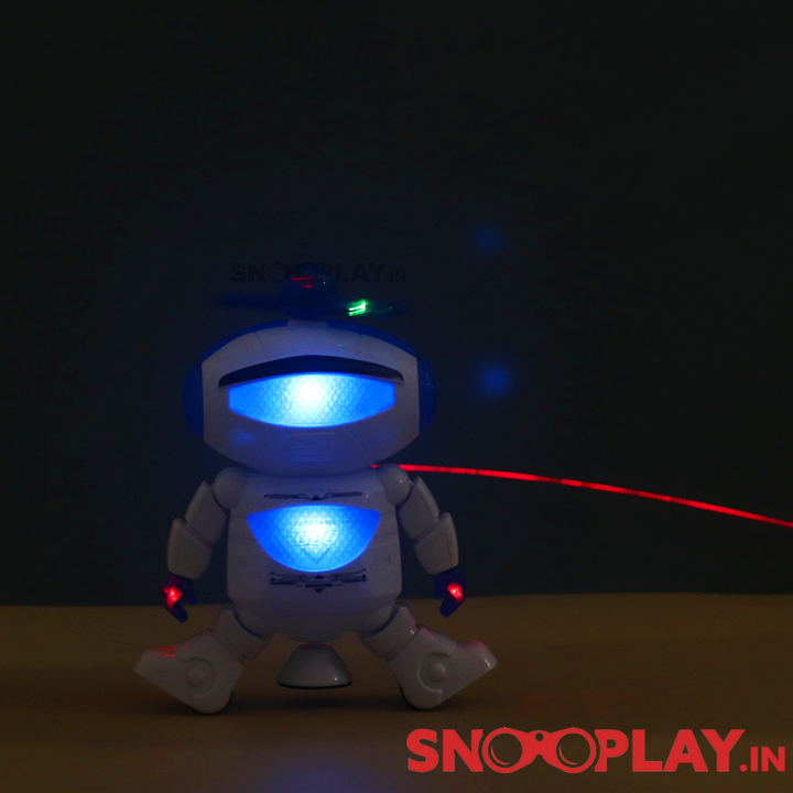 Dancing Robot Musical Toy With Lights For Kids (with 360 Degree Rotation)