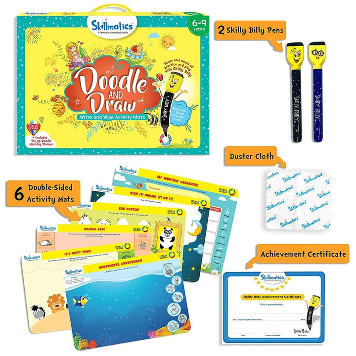 Doodle and Draw Write & Wipe Activity Mat (3-6 Years)