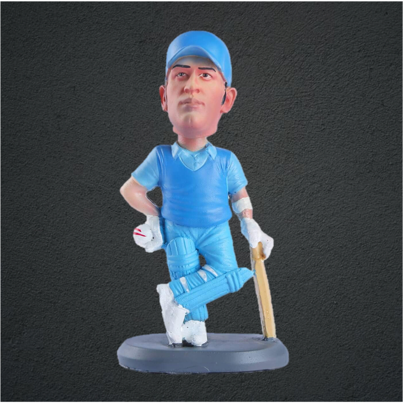 Mahendra Singh Dhoni Cricket Player Bobblehead