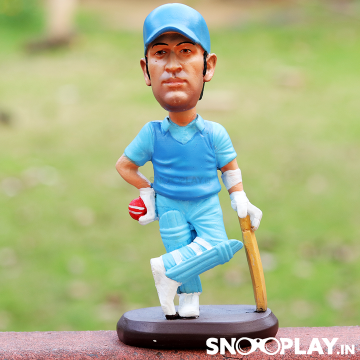 Buy Mahendra Singh Dhoni Action Figure Bobblehead Desk Table Decoration Collectible Best Price