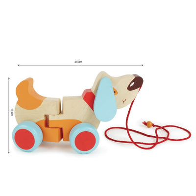 Bruno-The Dog - A Wooden Pull Along Toy
