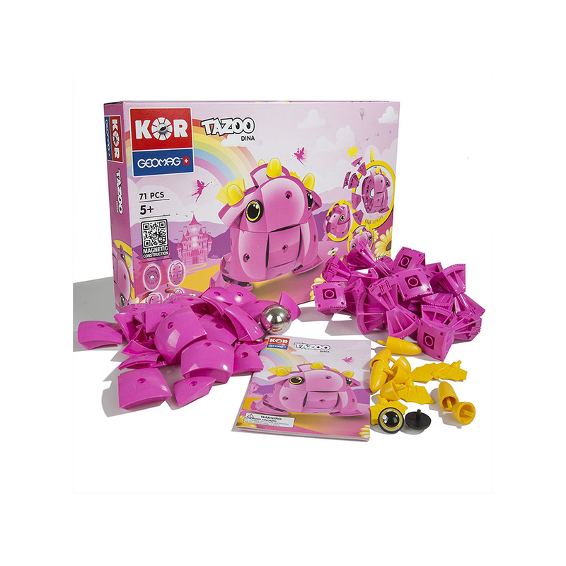 Magnetic KOR Tazoo Dina Construction Toys (71 Pieces)