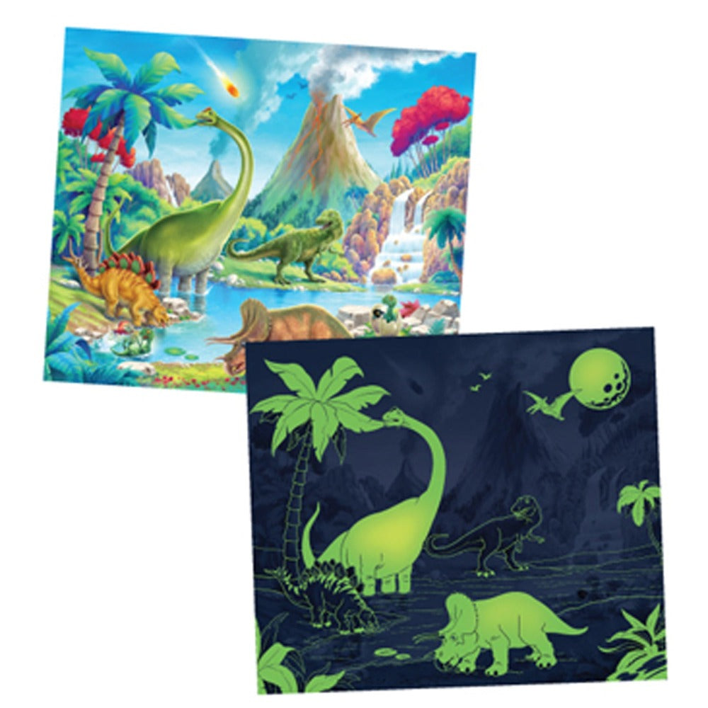 Planet of Lost Dinosaurs + 2 in 1 Jungle Safari Puzzle for Kids