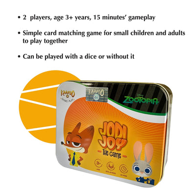 Disney Jodi Joy Zootopia - Card Game For 3+ Year Olds