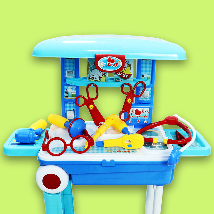 Little Doctor Set Suitcase Trolley For Kids (Big)