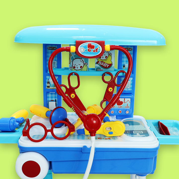 Little Doctor Set Suitcase Trolley For Kids (Big)