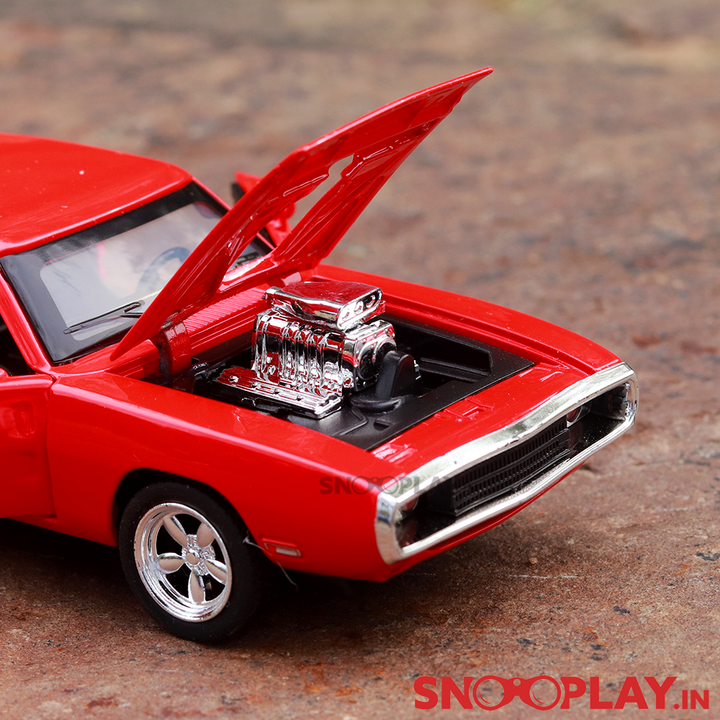 Dodge Charger RT Diecast Car Scale Model (1:32 Scale) with Lights & Sound (Assorted Colours)