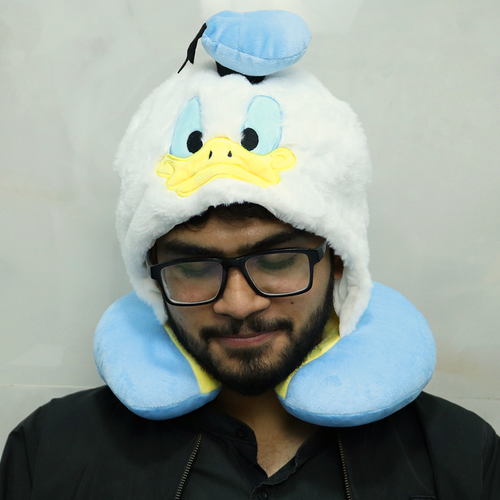 Donald Duck Neck Pillow (Hoodie Style)