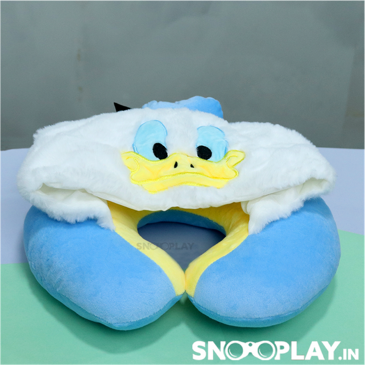 Donald Duck Neck Pillow (Hoodie Style)