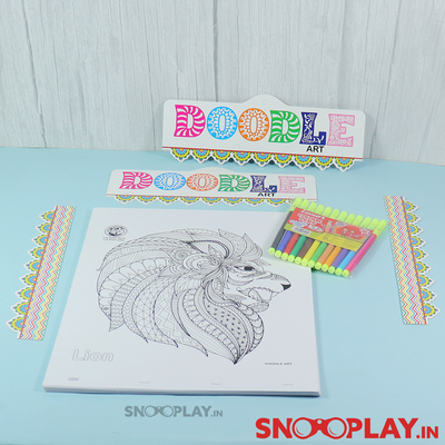 Doodle Art - The Colouring Kit (Box of 20 Sheets)