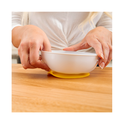 Feeding & Weaning No-Slip Suction Bowls (Blue & Yellow)