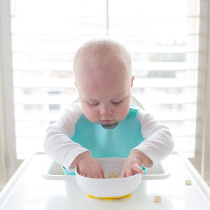 Feeding & Weaning No-Slip Suction Bowls (Blue & Yellow)