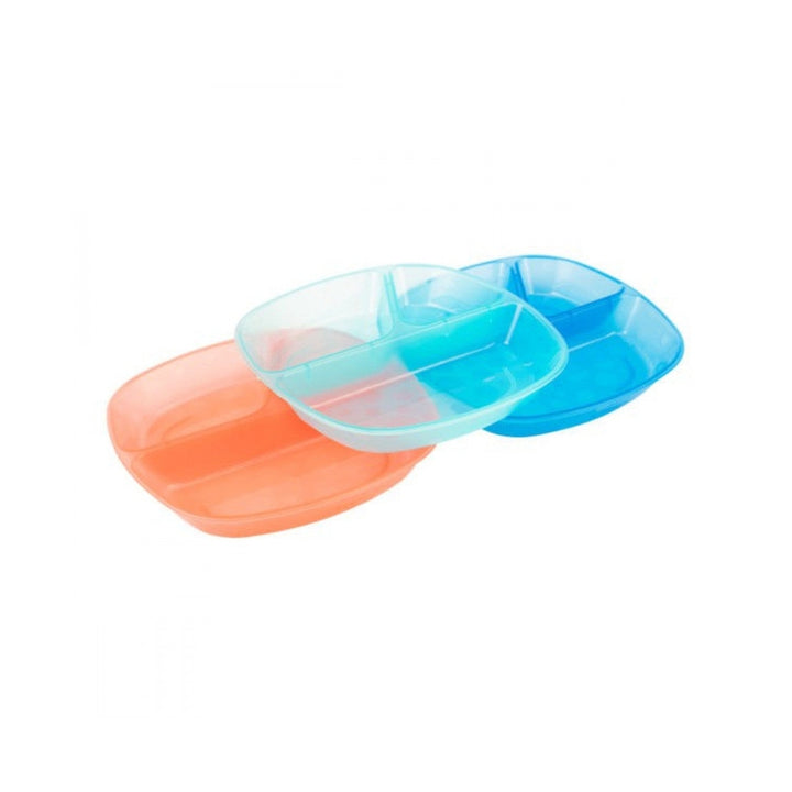 Feeding & Weaning Divided Plates-Multicolor