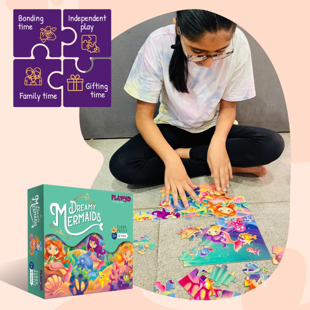 Dreamy Mermaids Puzzle for Kids