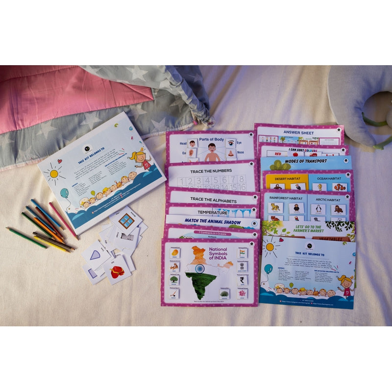 Comprehensive Learning Kit - Colors, Fruits, Weeks, Calendar, Oceans & More (3-7 Years)