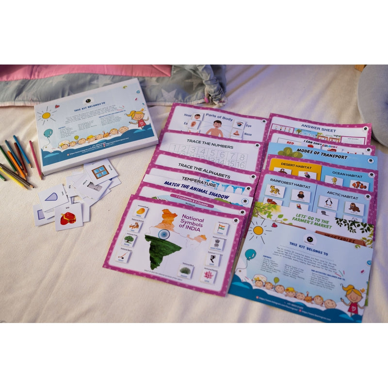 Comprehensive Learning Kit - Colors, Fruits, Weeks, Calendar, Oceans & More (3-7 Years)