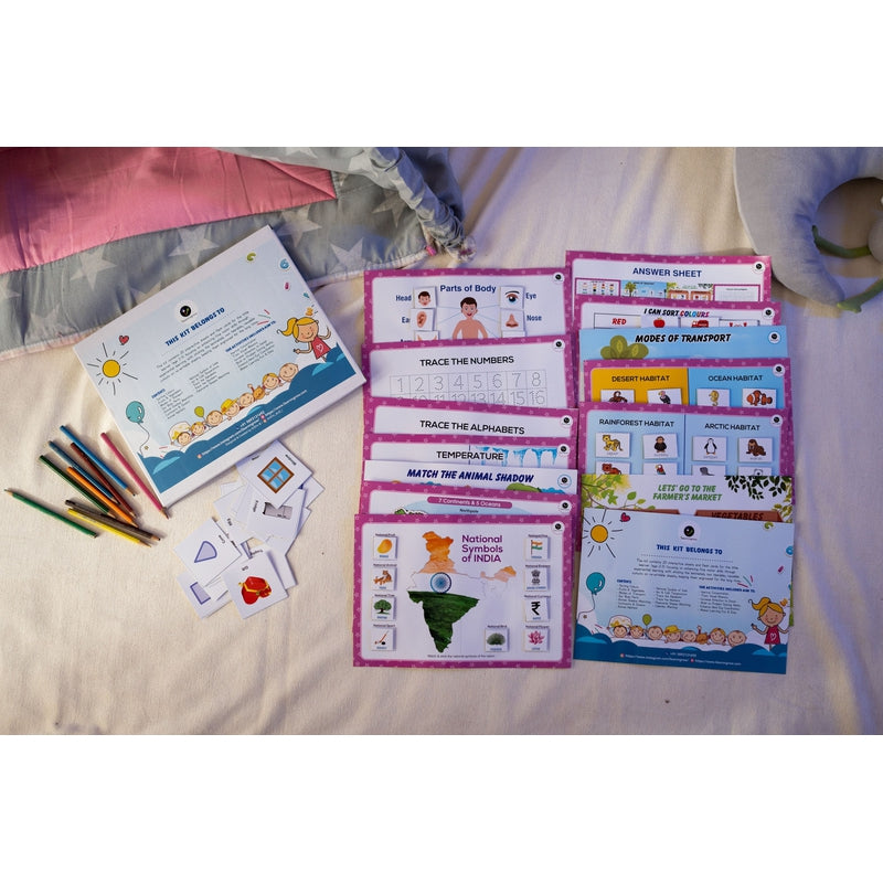 Comprehensive Learning Kit - Colors, Fruits, Weeks, Calendar, Oceans & More (3-7 Years)