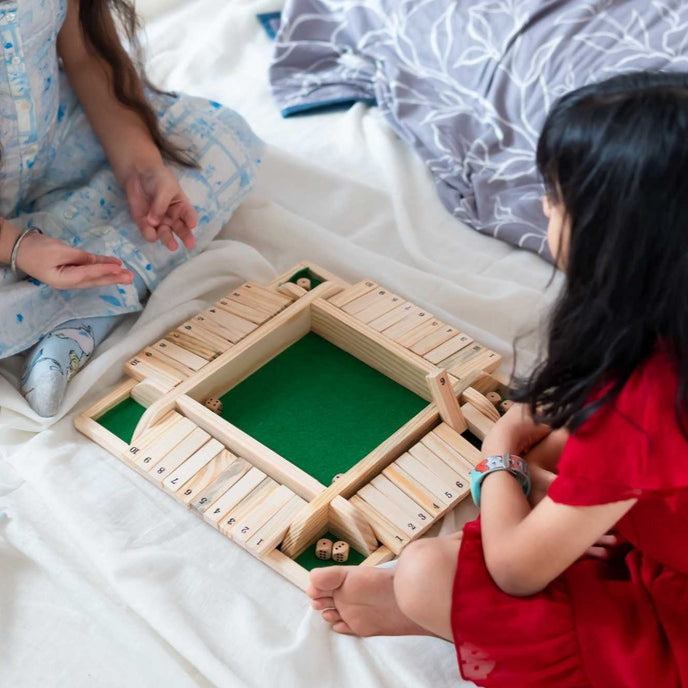 Shut the Box Wooden Board Game