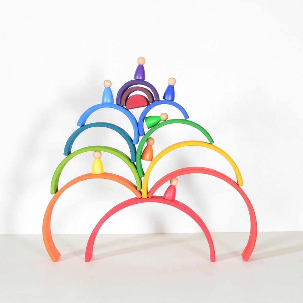 12 Piece Large Rainbow Stacker