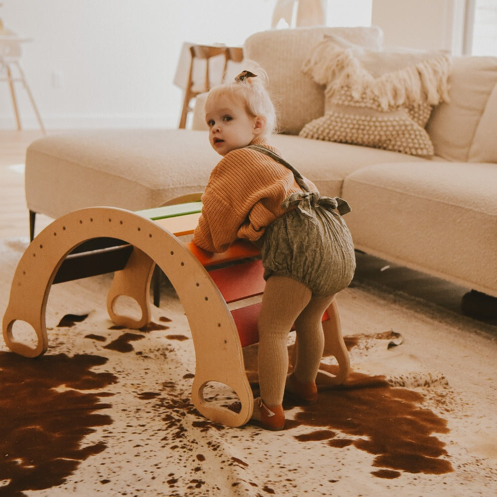 Small Rainbow Rocker Balance Board