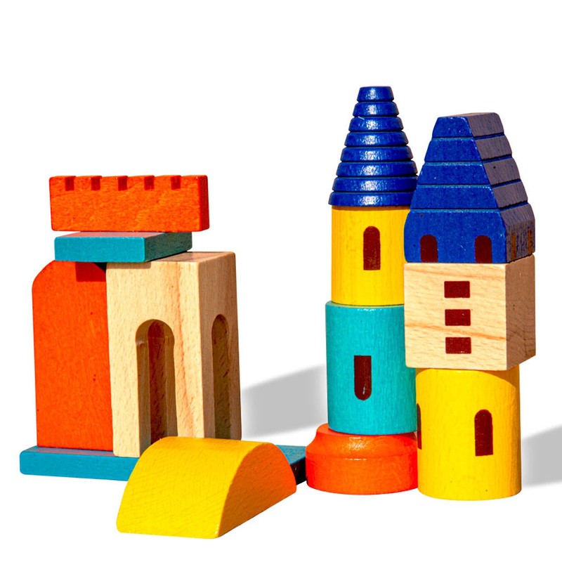 The Builder Wooden Toy | Imagination and Creativity - Large (1-3 Years)