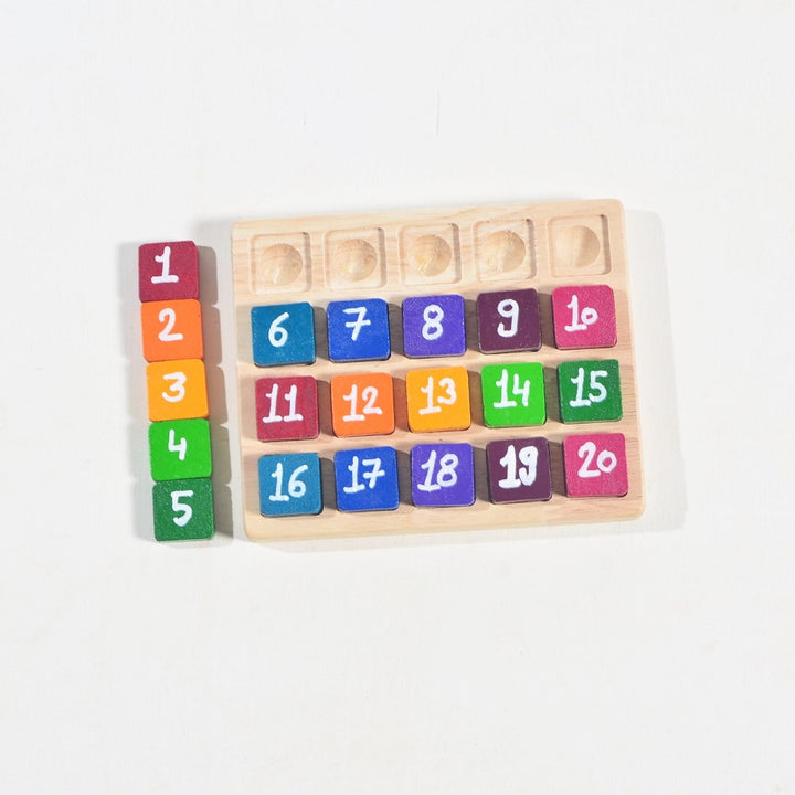 Anantpatal Wooden Mini Math Board - 100 Frames (3-5 Years)