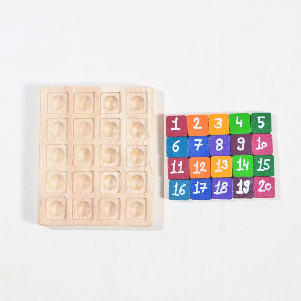 Anantpatal Wooden Mini Math Board - 100 Frames (3-5 Years)