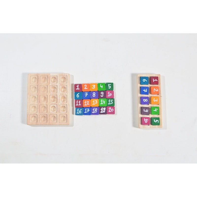 Anantpatal Wooden Mini Math Board - 100 Frames (3-5 Years)