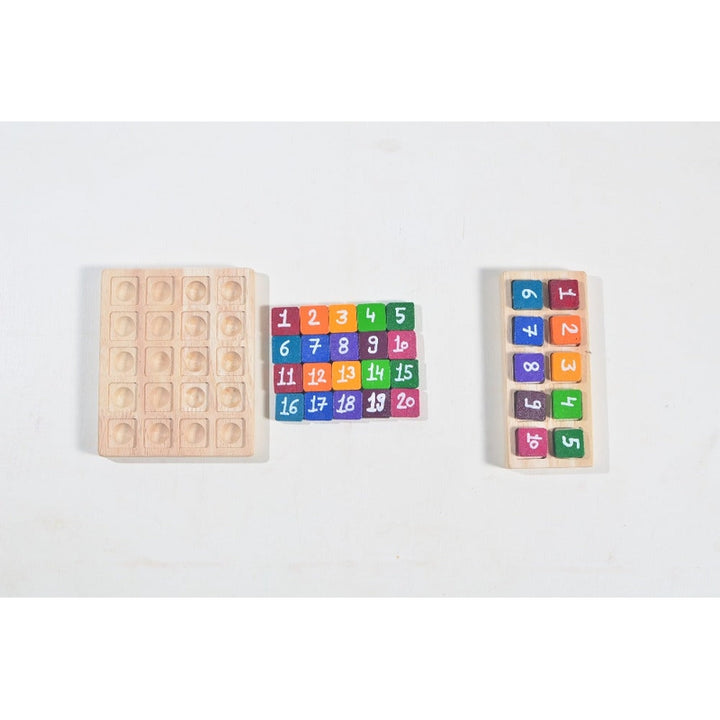 Anantpatal Wooden Mini Math Board - 100 Frames (3-5 Years)