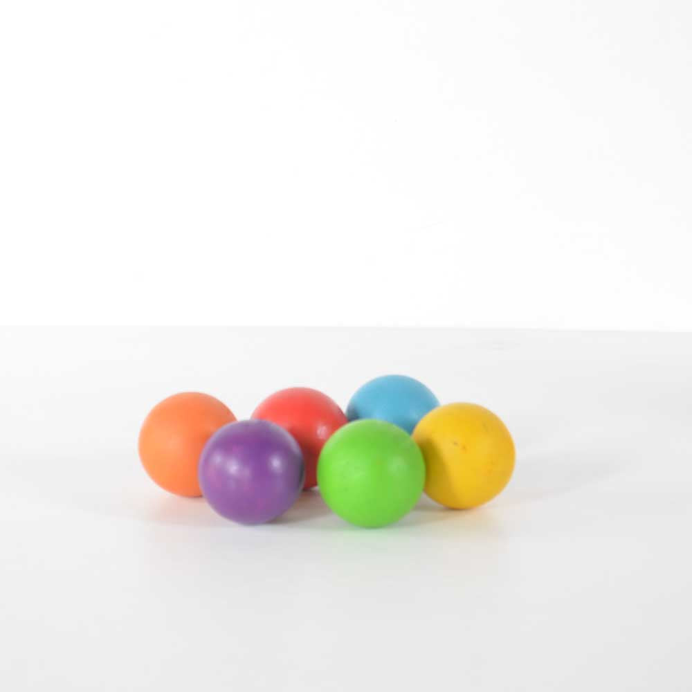 Rainbow Color Wooden balls