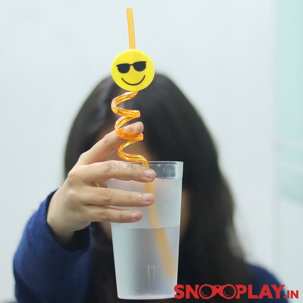 Emoji Straws (Set of 3 Quirky Straws)