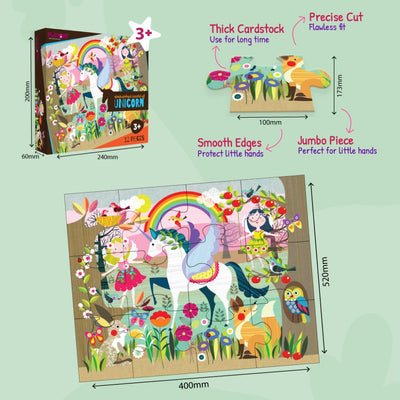 Enchanted World Of Unicorn + Sneaky Pirates Puzzle For Kids