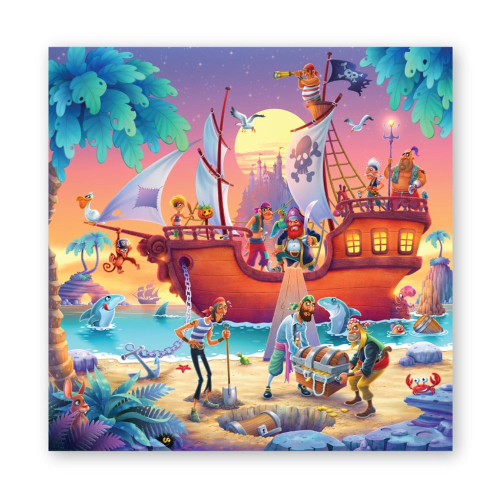 Enchanted World Of Unicorn + Sneaky Pirates Puzzle For Kids
