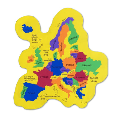 Map Puzzle Combo - Maps of World, Asia, Europe & India