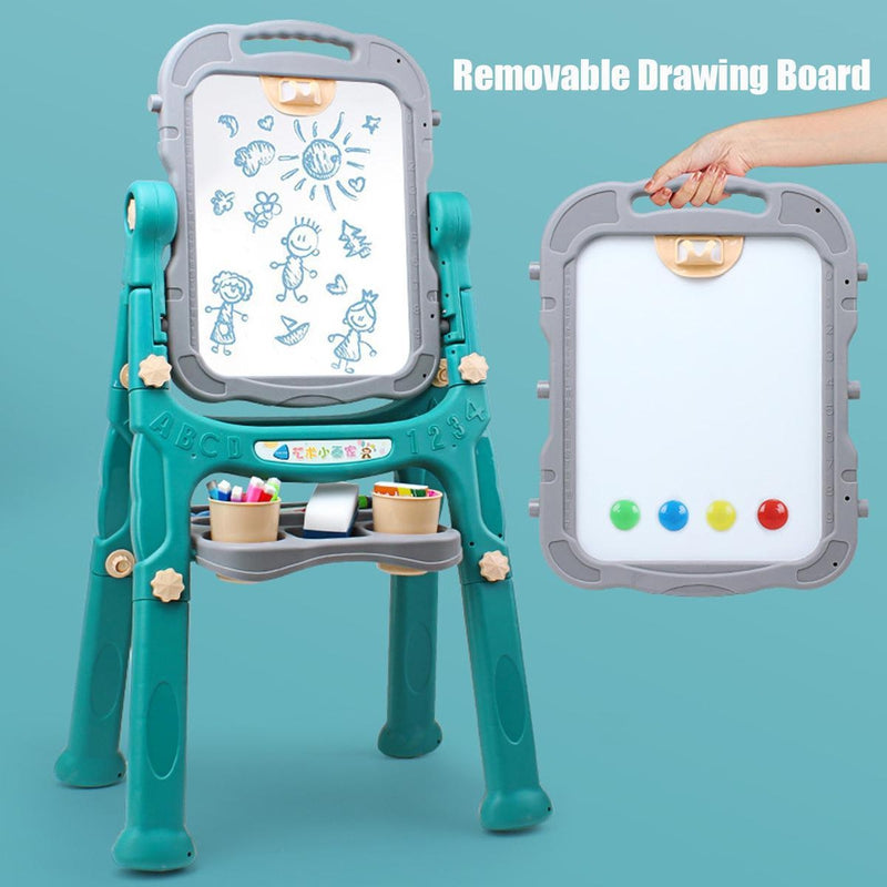 Adjustable magnetic double sided drawing board - HelloKidology