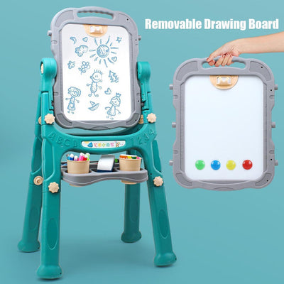 Adjustable magnetic double sided drawing board - HelloKidology