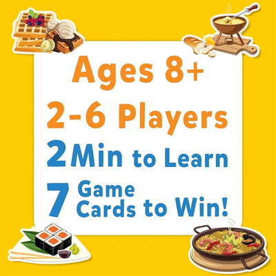 Guess in 10 Foods Around The World Card Game