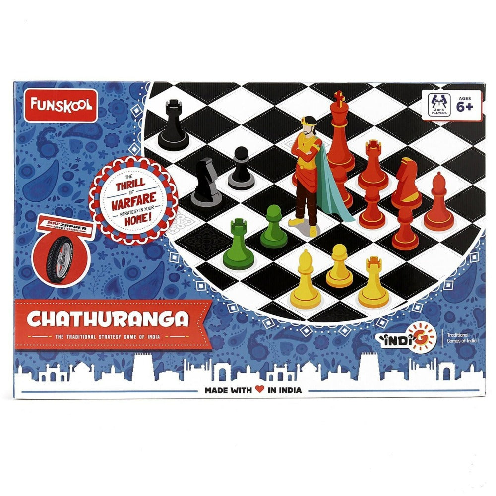 Chathuranga Board Game - Brain Game (Traditional Warfare Strategy Game of India)