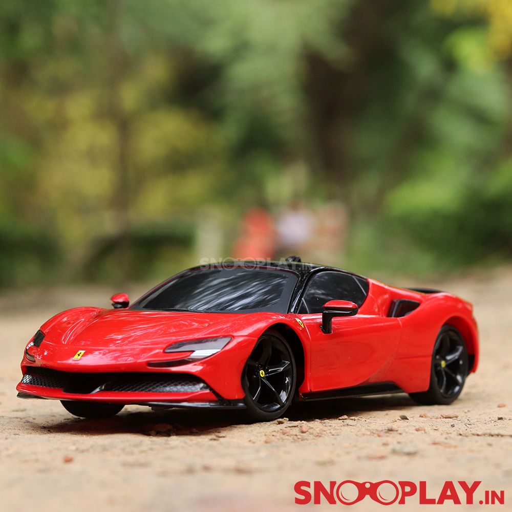 The Ferrari SF90 toy car that is very elegant looking high quality toy car and makes a perfect gift for kids of any age.
