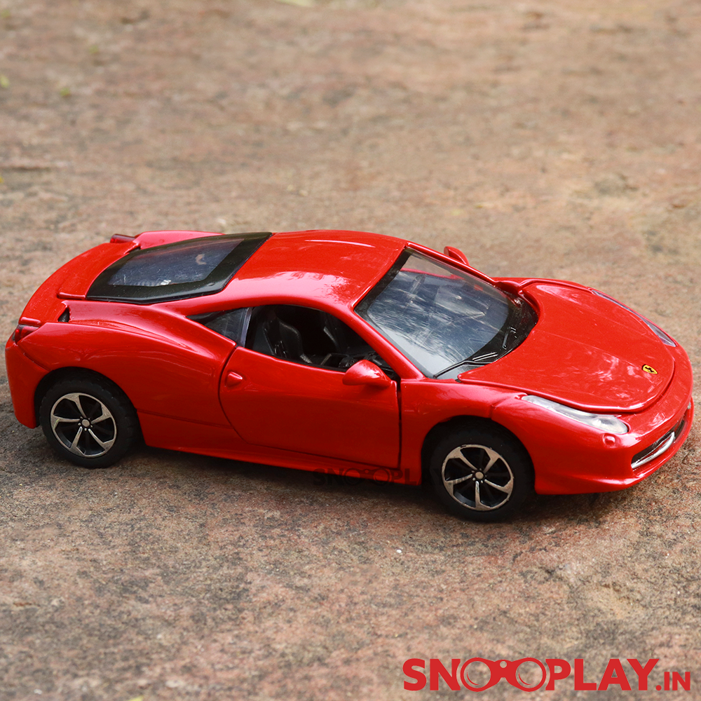 Supercar Diecast Scale Model resembling Ferrari (Openable parts)- with lights & sound