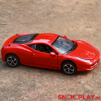Supercar Diecast Scale Model resembling Ferrari (Openable parts)- with lights & sound