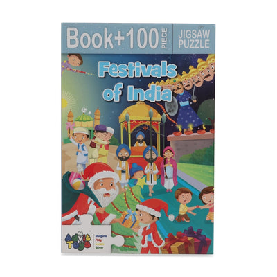 Festivals of India - Jigsaw puzzle (100 Piece + Educational Fun Fact Book Inside)