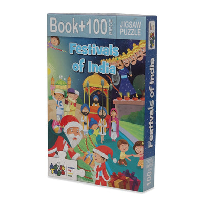 Festivals of India - Jigsaw puzzle (100 Piece + Educational Fun Fact Book Inside)