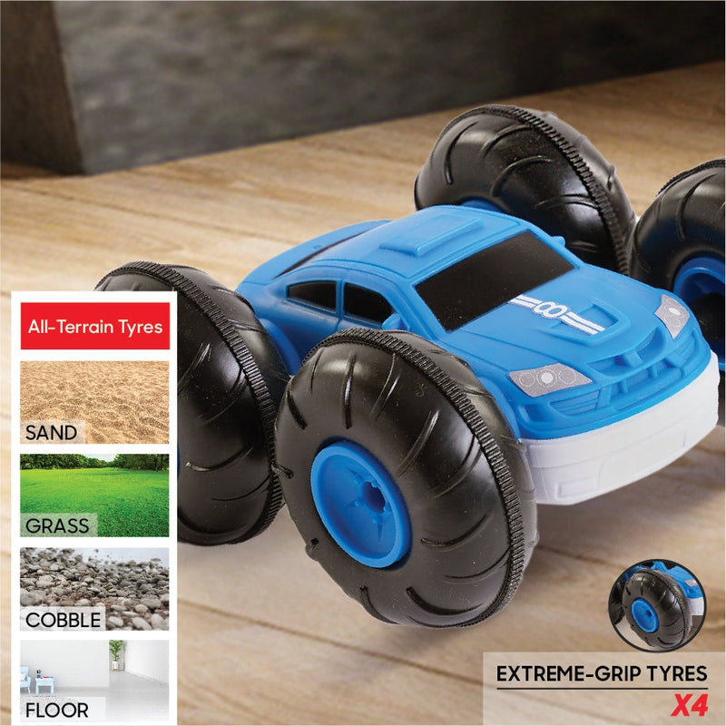 Rally Car Toy Flip Stunt Rally SHARPER IMAGE Remote Control RC