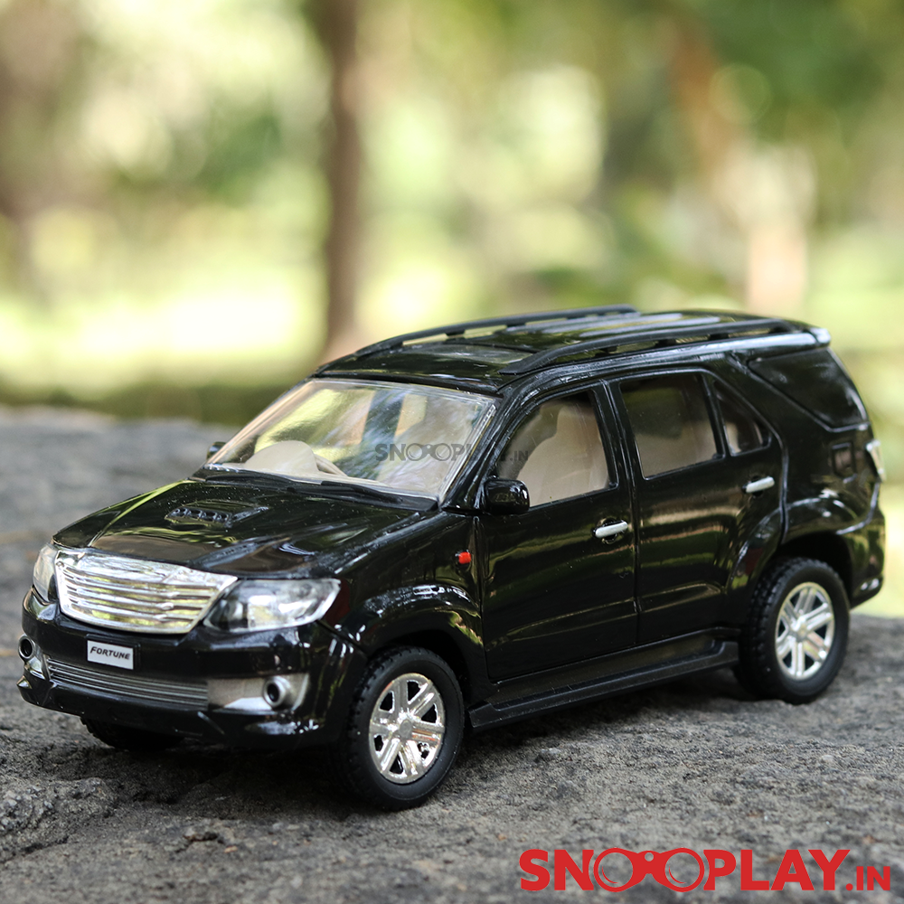 The miniature model of the powerful SUV Fortuner Car, with minute detailing.