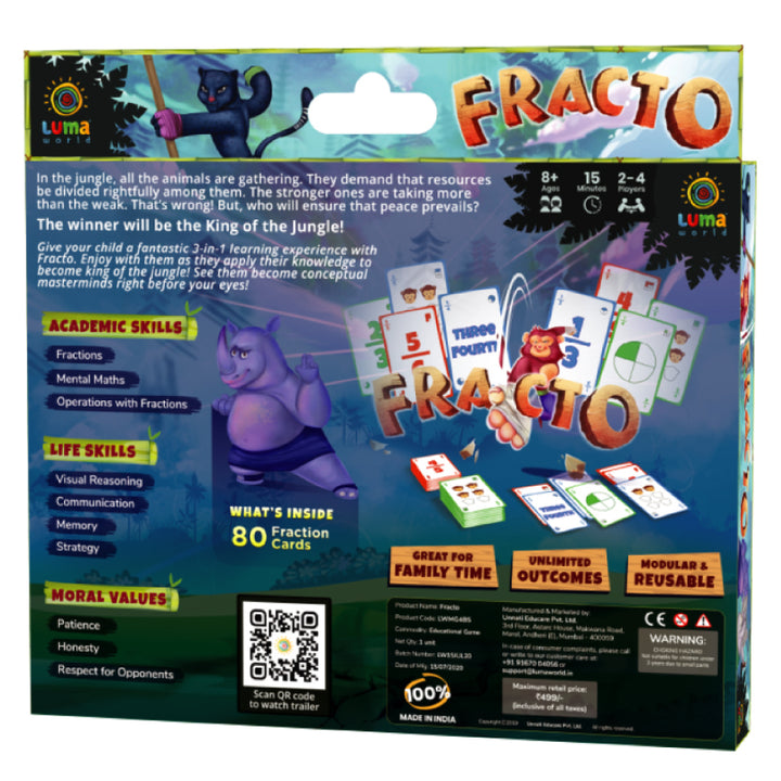 Fracto: A 3-in-1 Educational Card Game